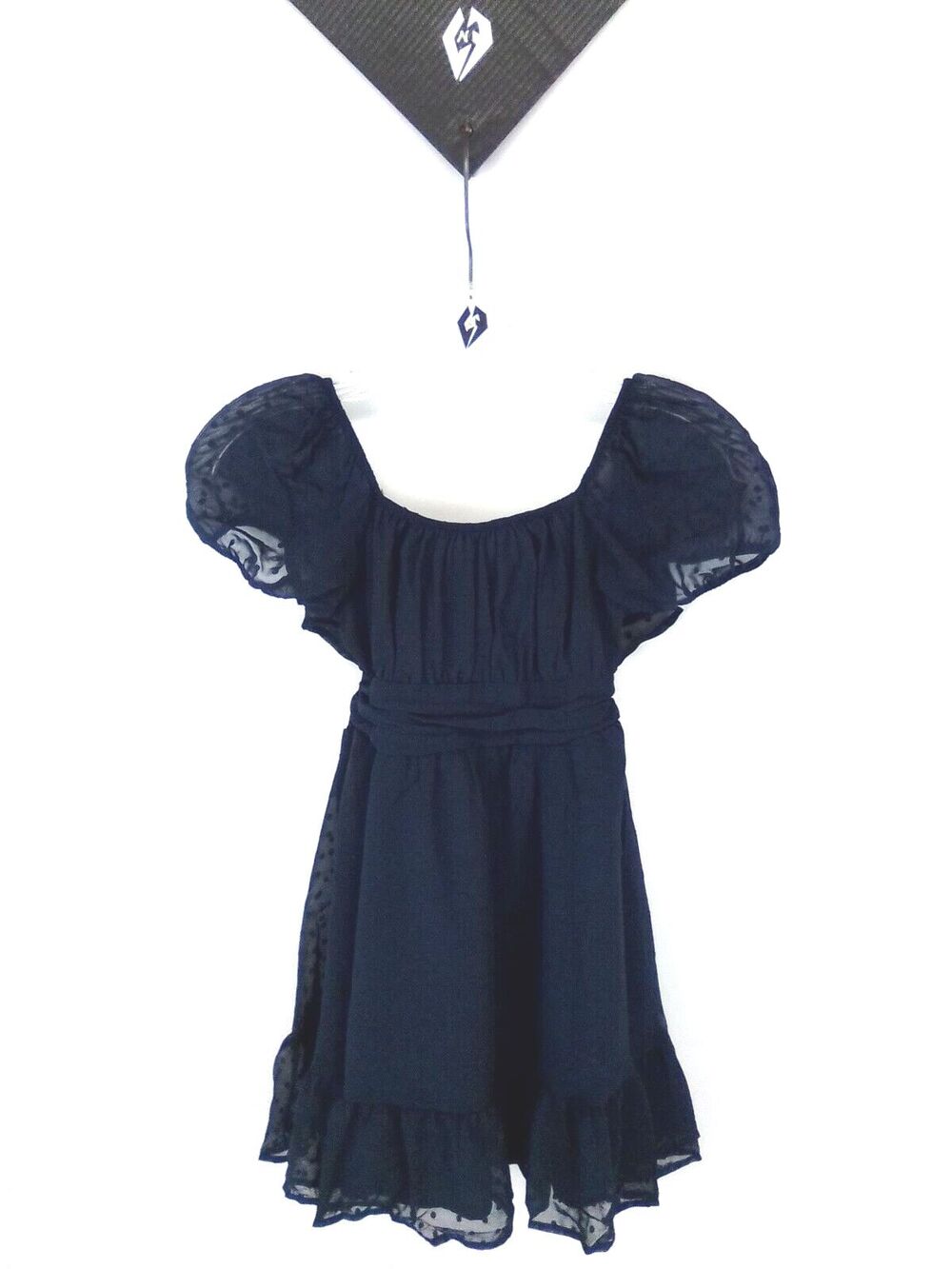 Exlura Girl's Tie Back Short Sleeve Ruffle Hem Size 12